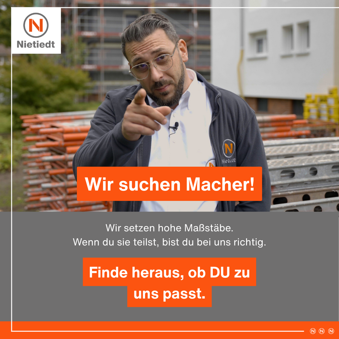 Nietiedt-Gruppe Facebook ad: Wir setzen die Standards.