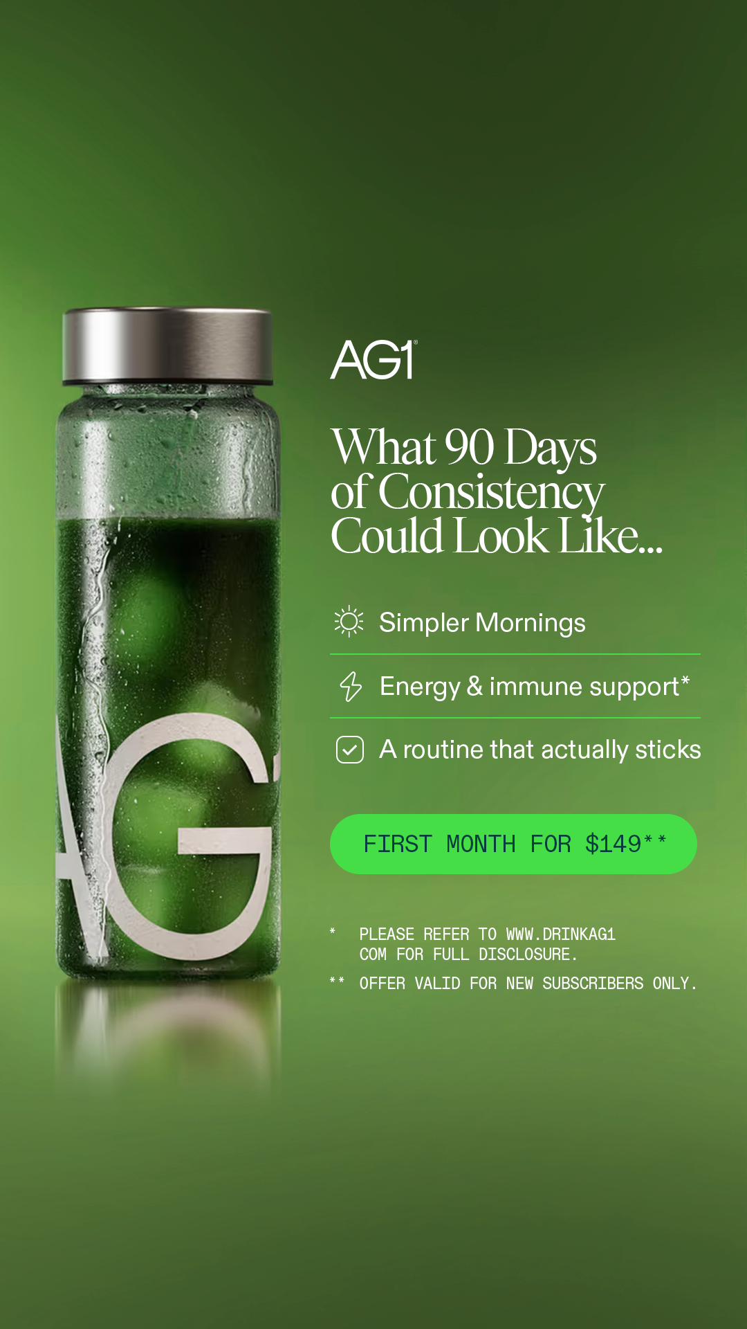 AG1 by Athletic Greens Facebook ad