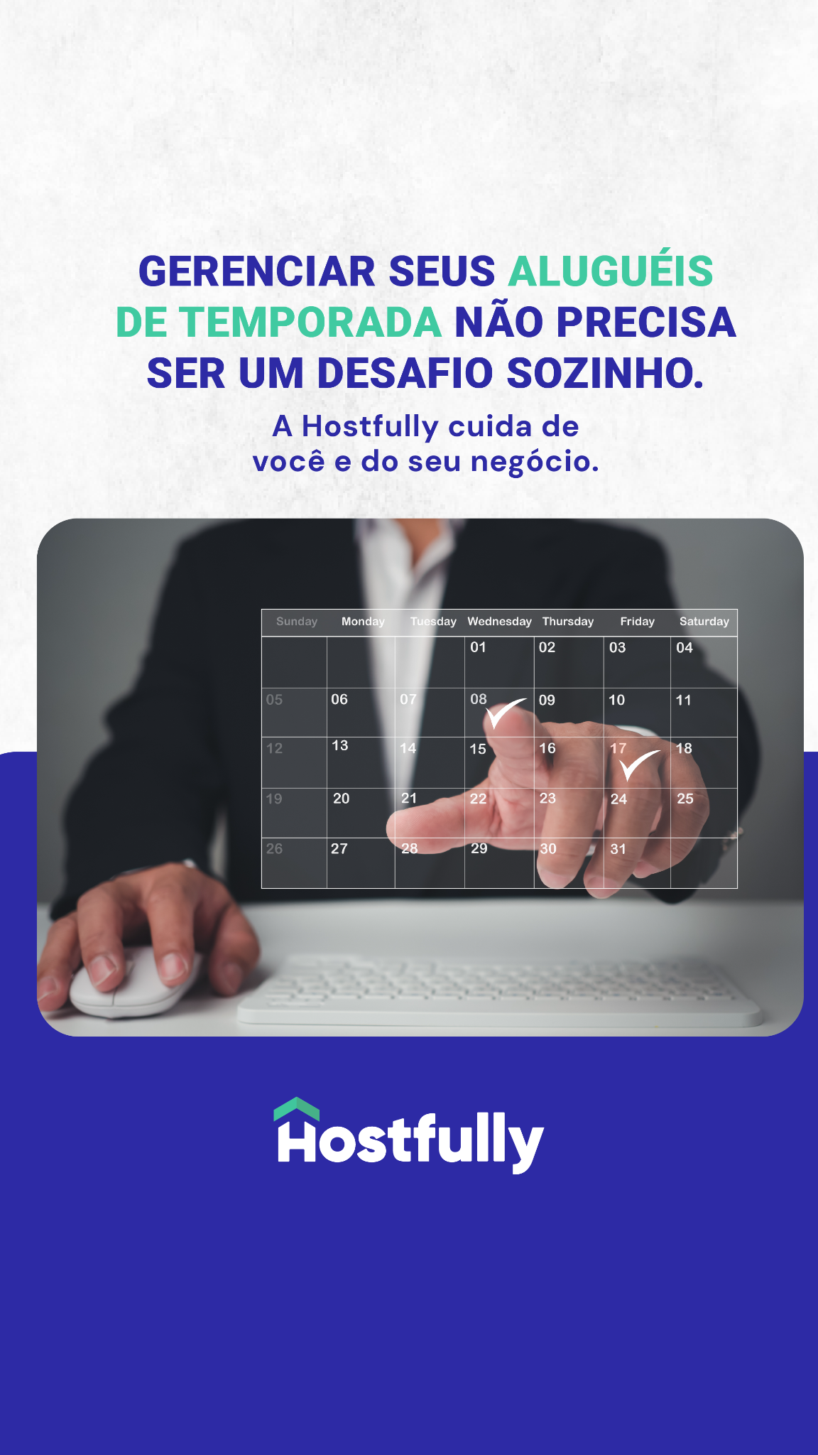 Hostfully Brasil Facebook ad