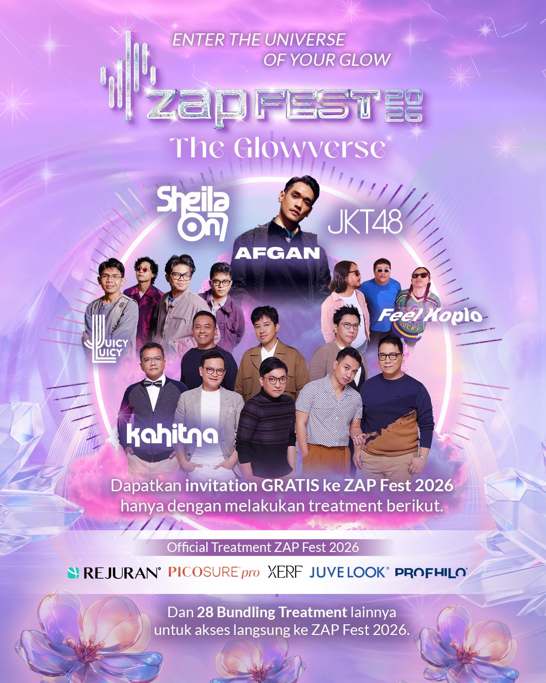 ZAP Festival Facebook ad: Saatnya glow up sekaligus siap-siap masuk ke ZAP…