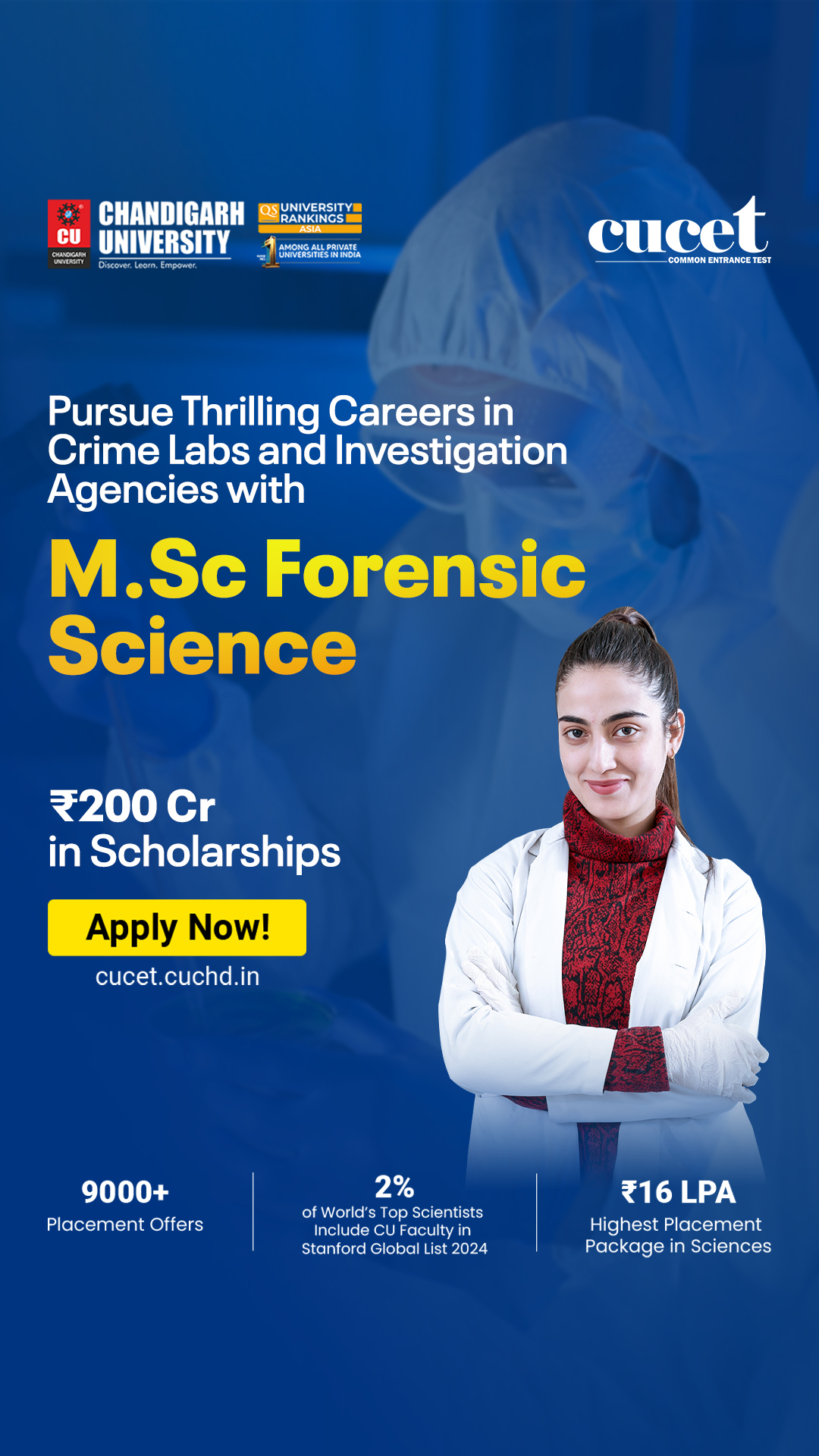 Chandigarh University - Applied Sciences Facebook ad