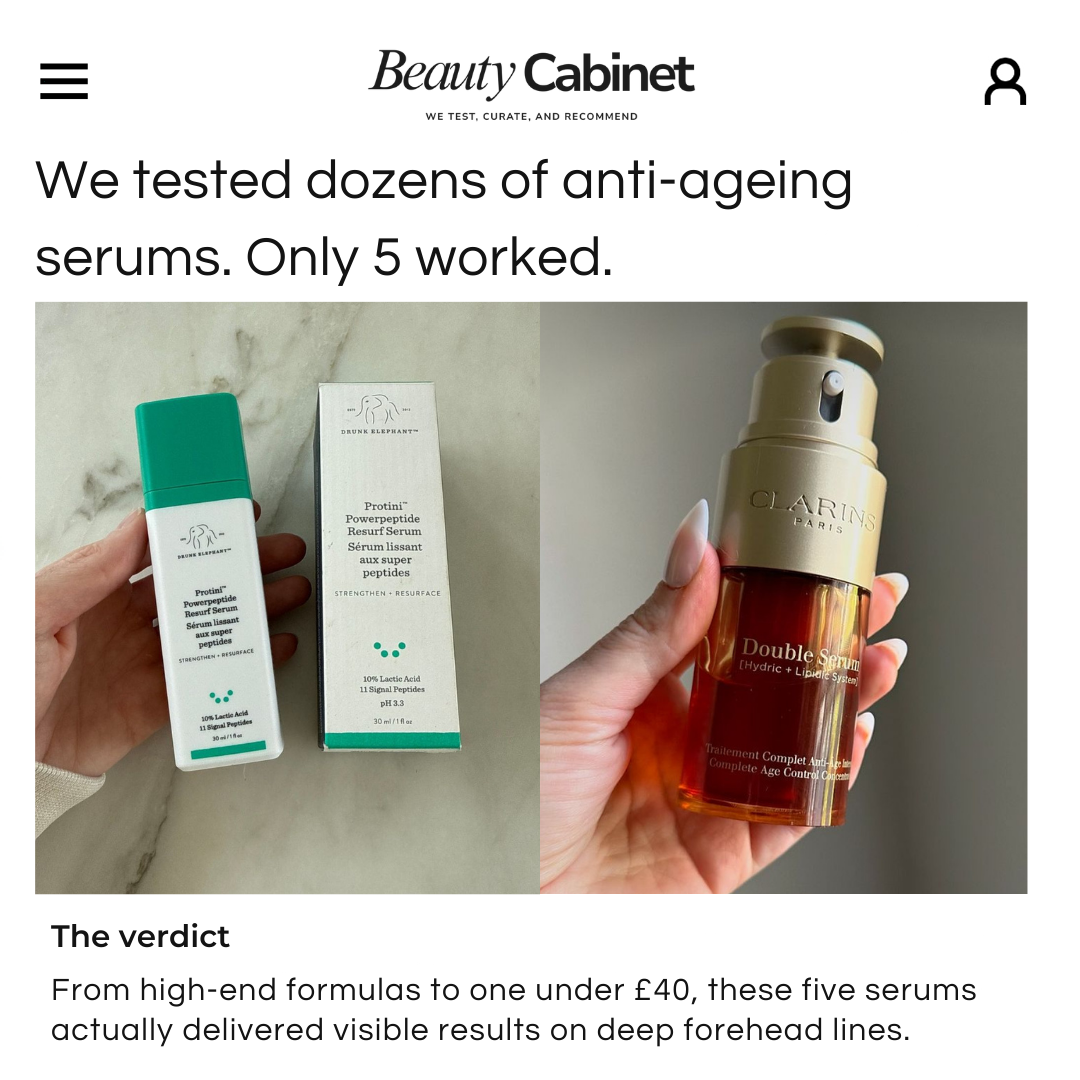 The Beauty Cabinet Facebook ad: 2026's Best Serums Ranked