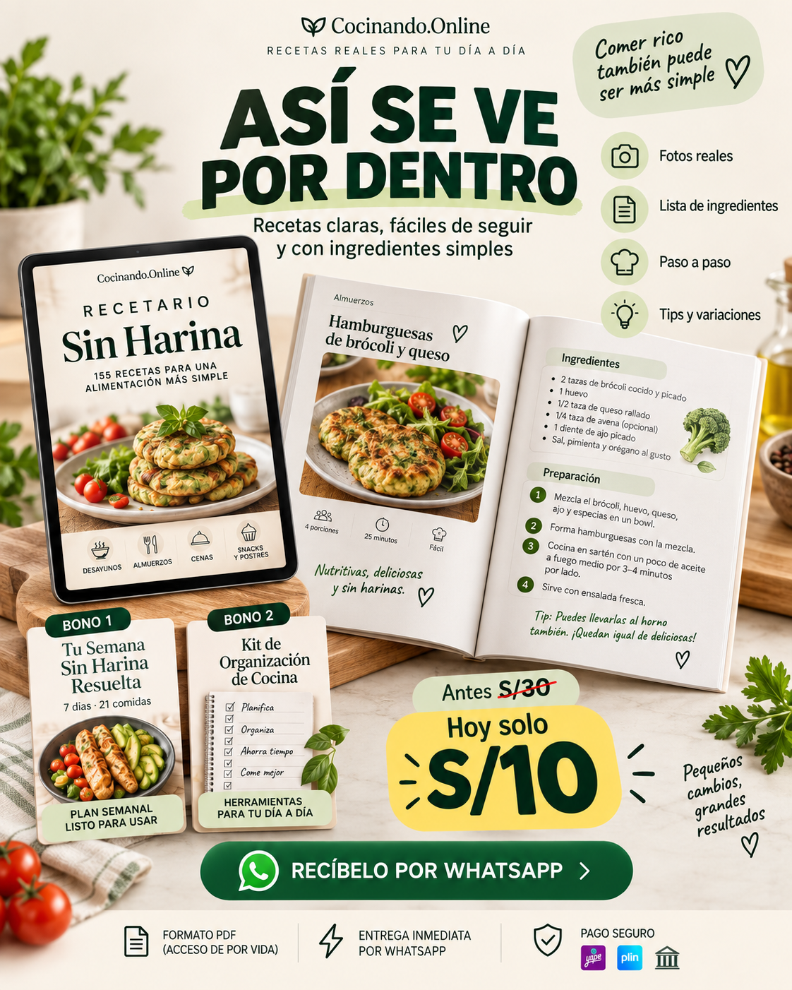 Cocinando Online - Recetas Fáciles Facebook ad: No es un recetario cualquiera