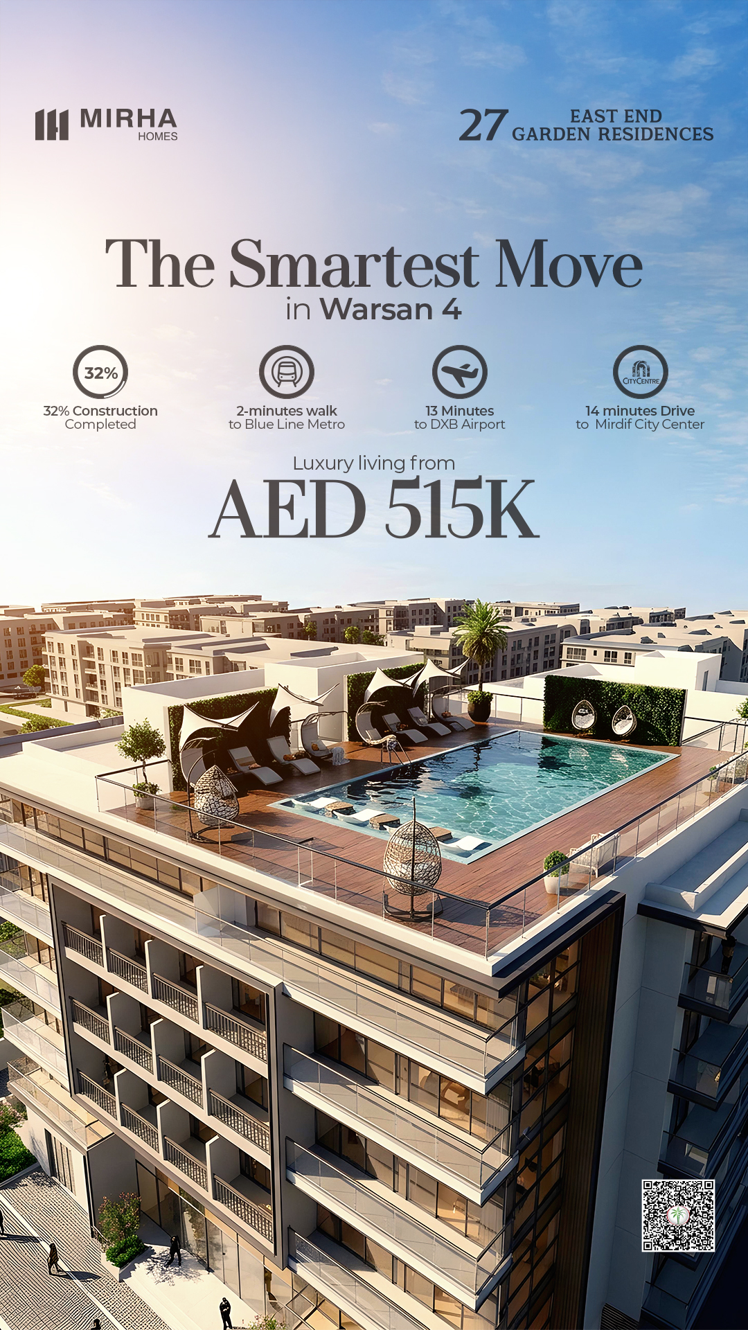 Mirha Homes Developments Facebook ad: Easy installments during construction