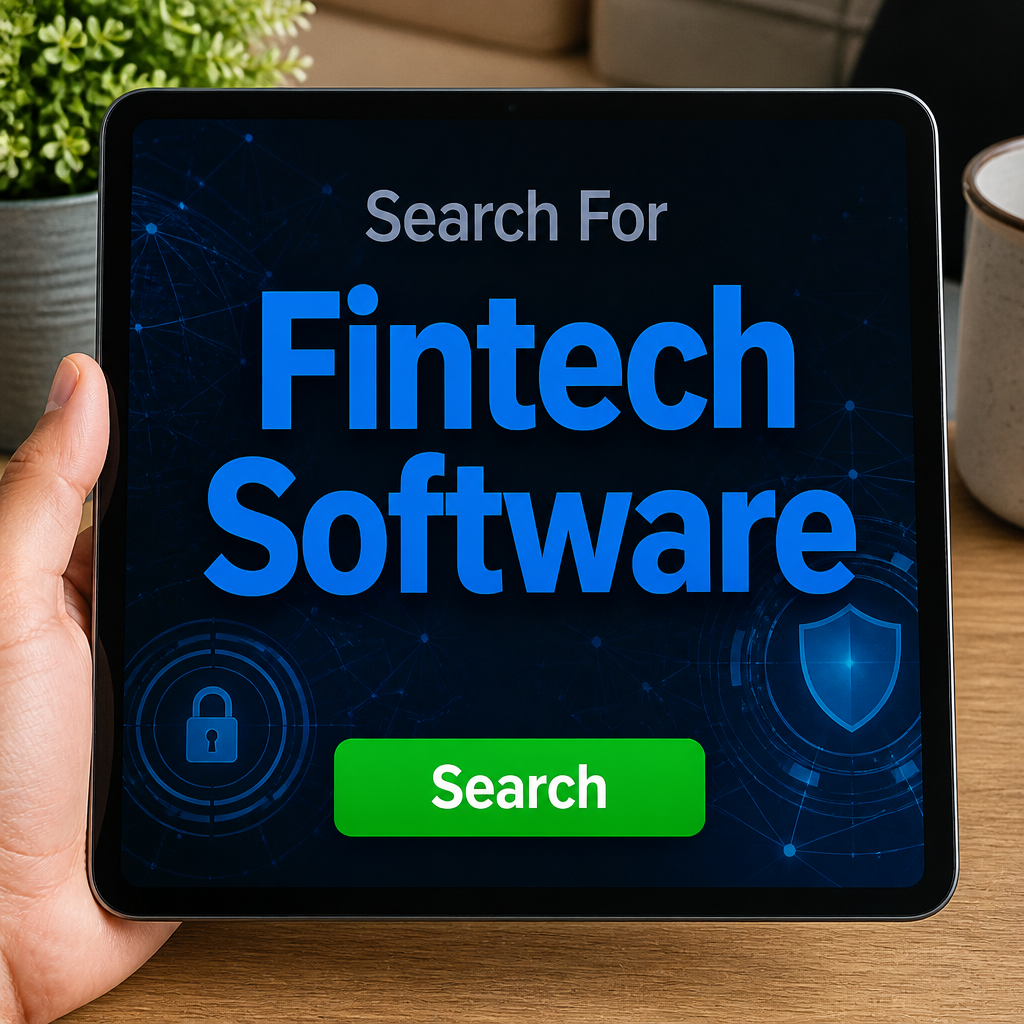 Offer Hub Facebook ad: Search for Fintech software