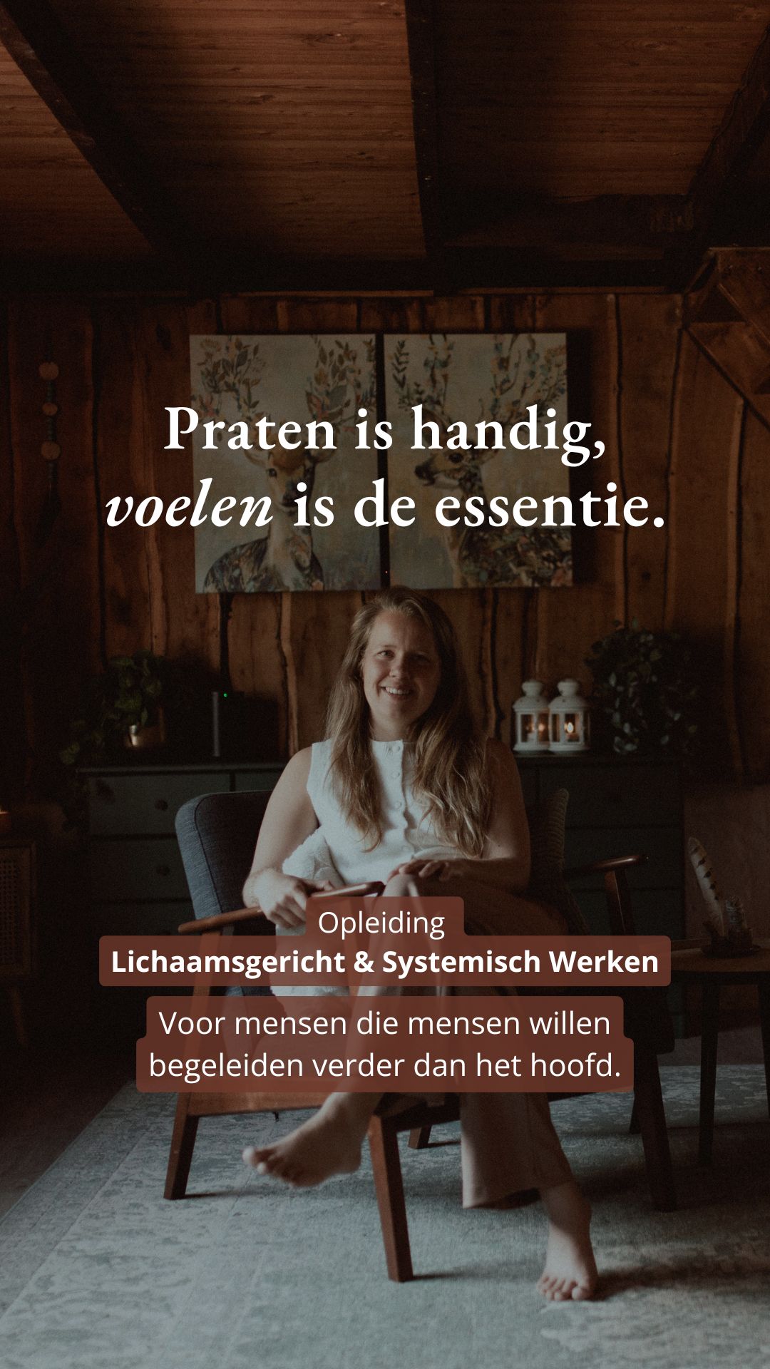 Lisa de Kruijf - Familieopstellingen, kampen & therapie Facebook ad: Opleiding Lichaamsgericht & Systemisch Werken