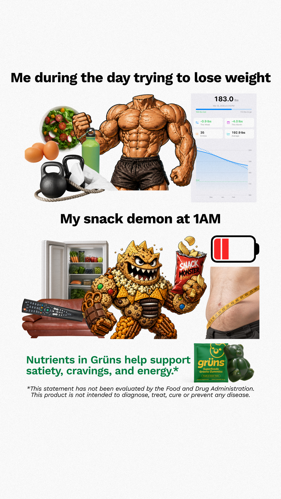 Grüns Facebook ad