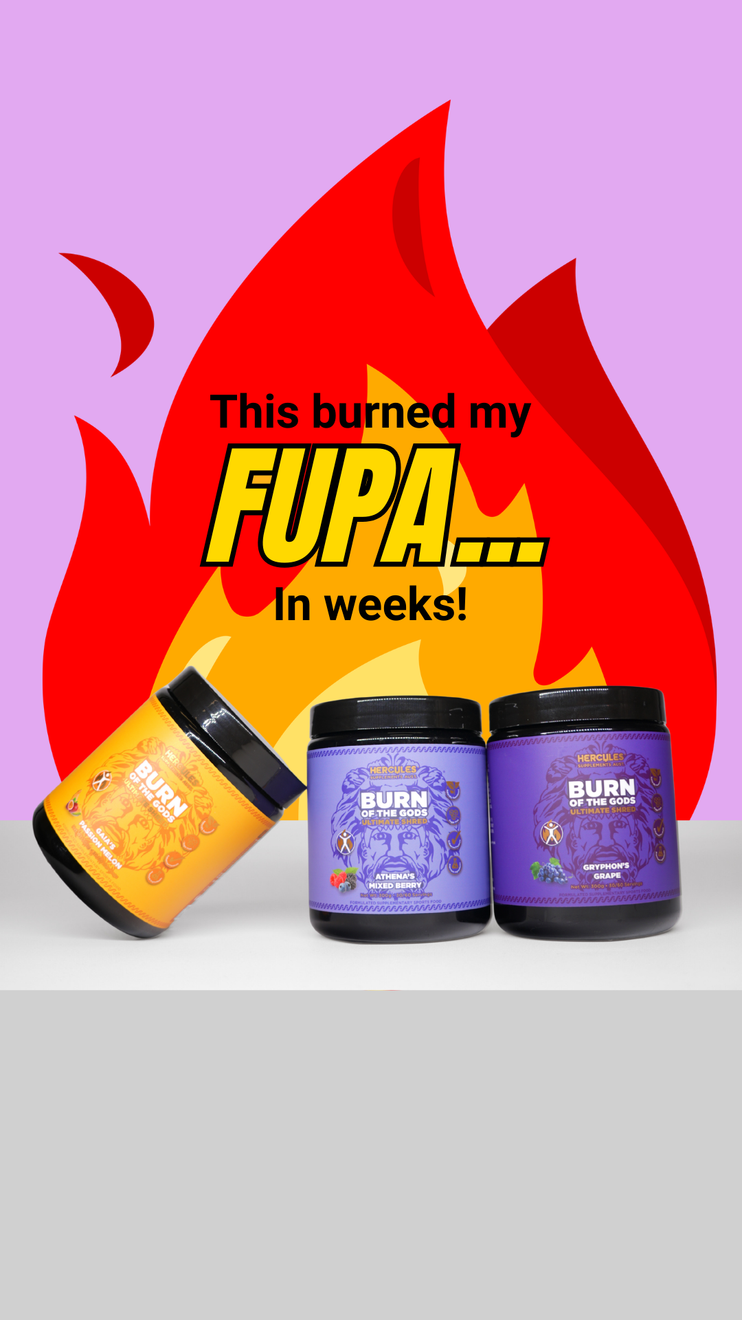 Hercules Supplements Aust Facebook ad