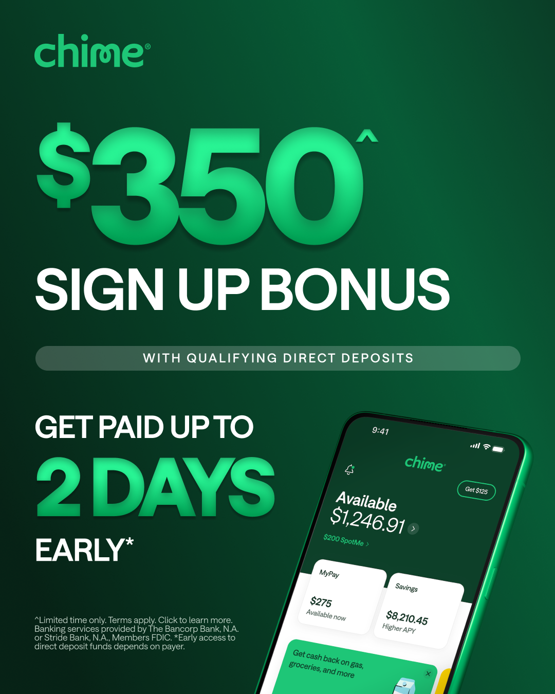 Chime Facebook ad