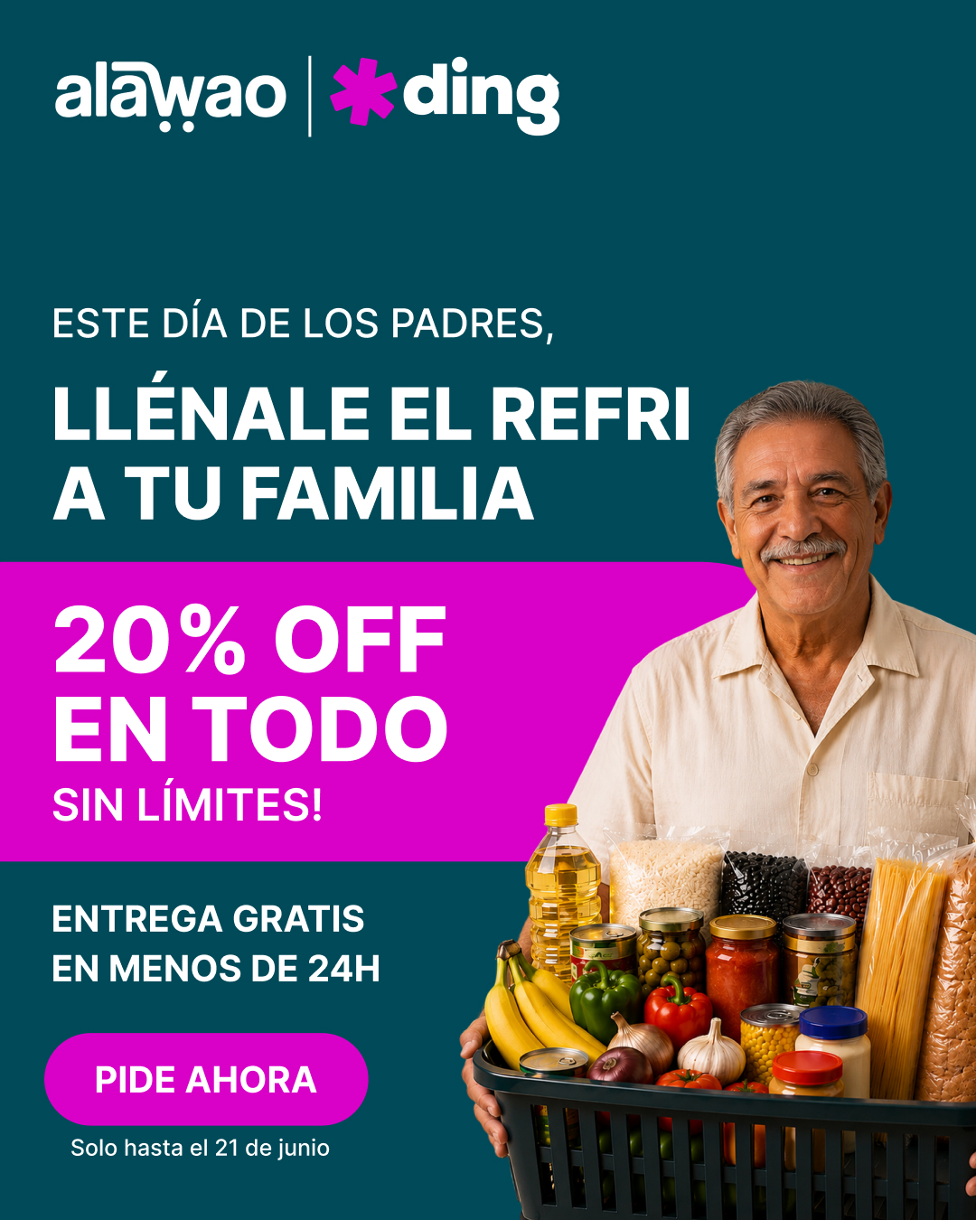 Ding Facebook ad