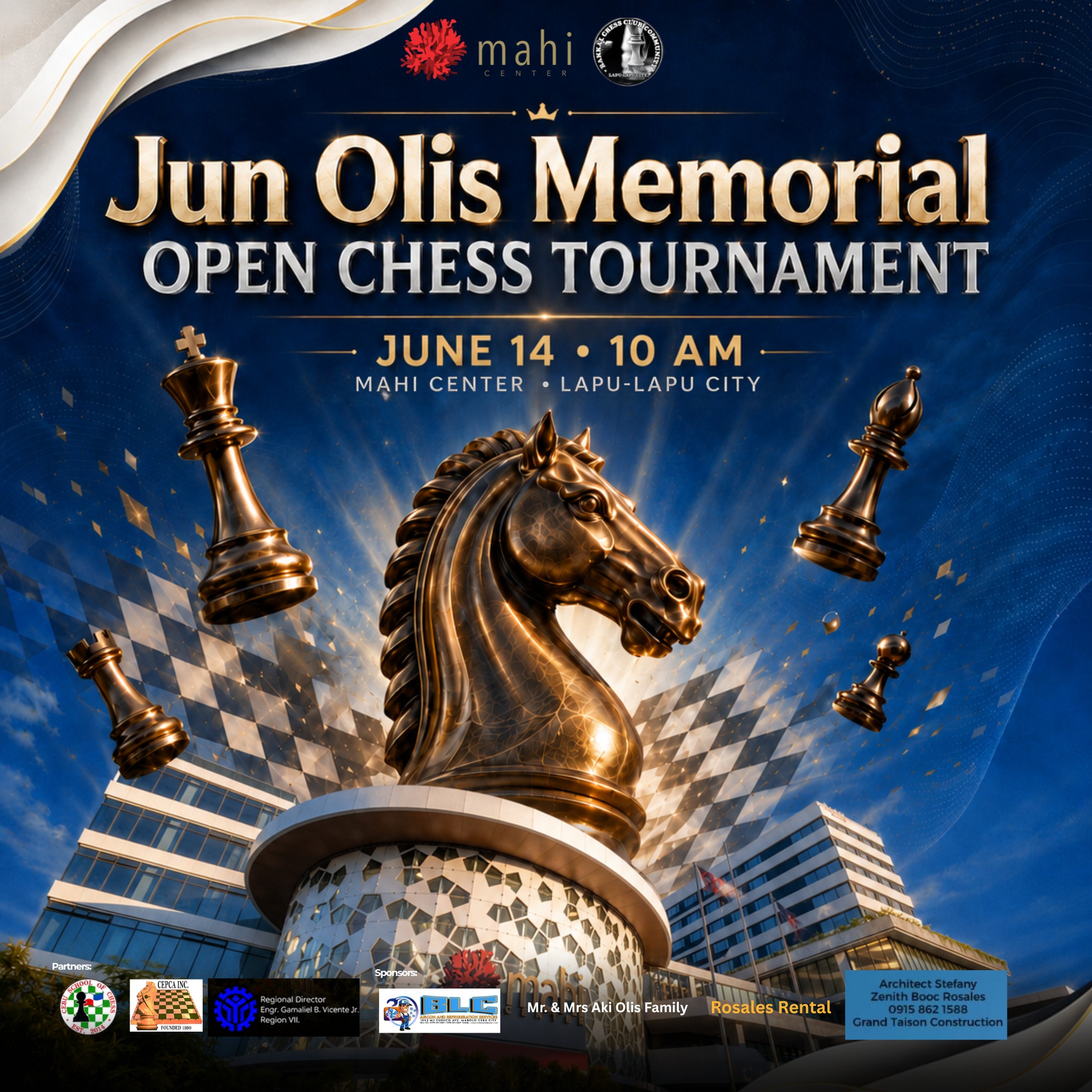 Mahi Center Facebook ad: Jun Olis Memorial Open Chess Tournament