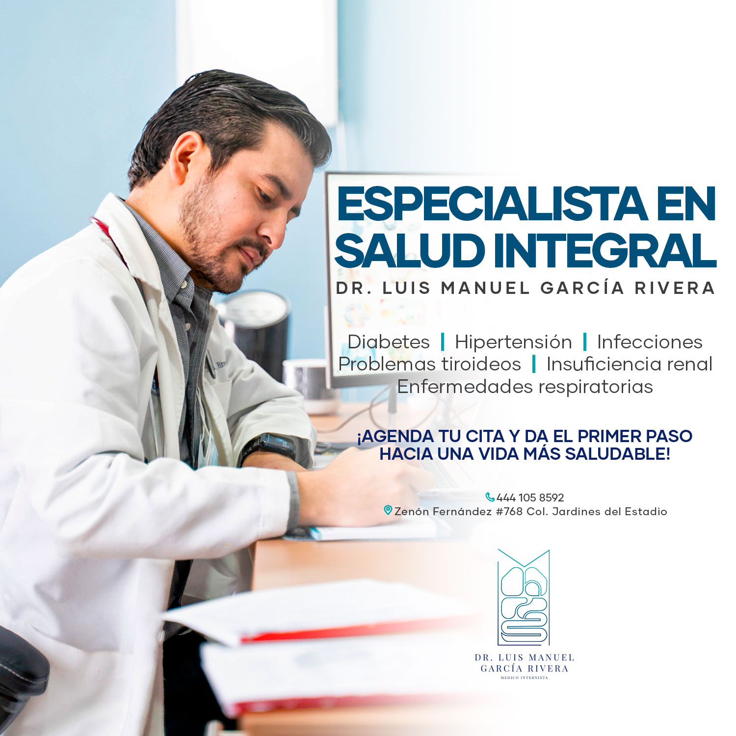 Dr. Luis Manuel García Rivera - Médico Internista Facebook ad: Citas al 444 105 8592
