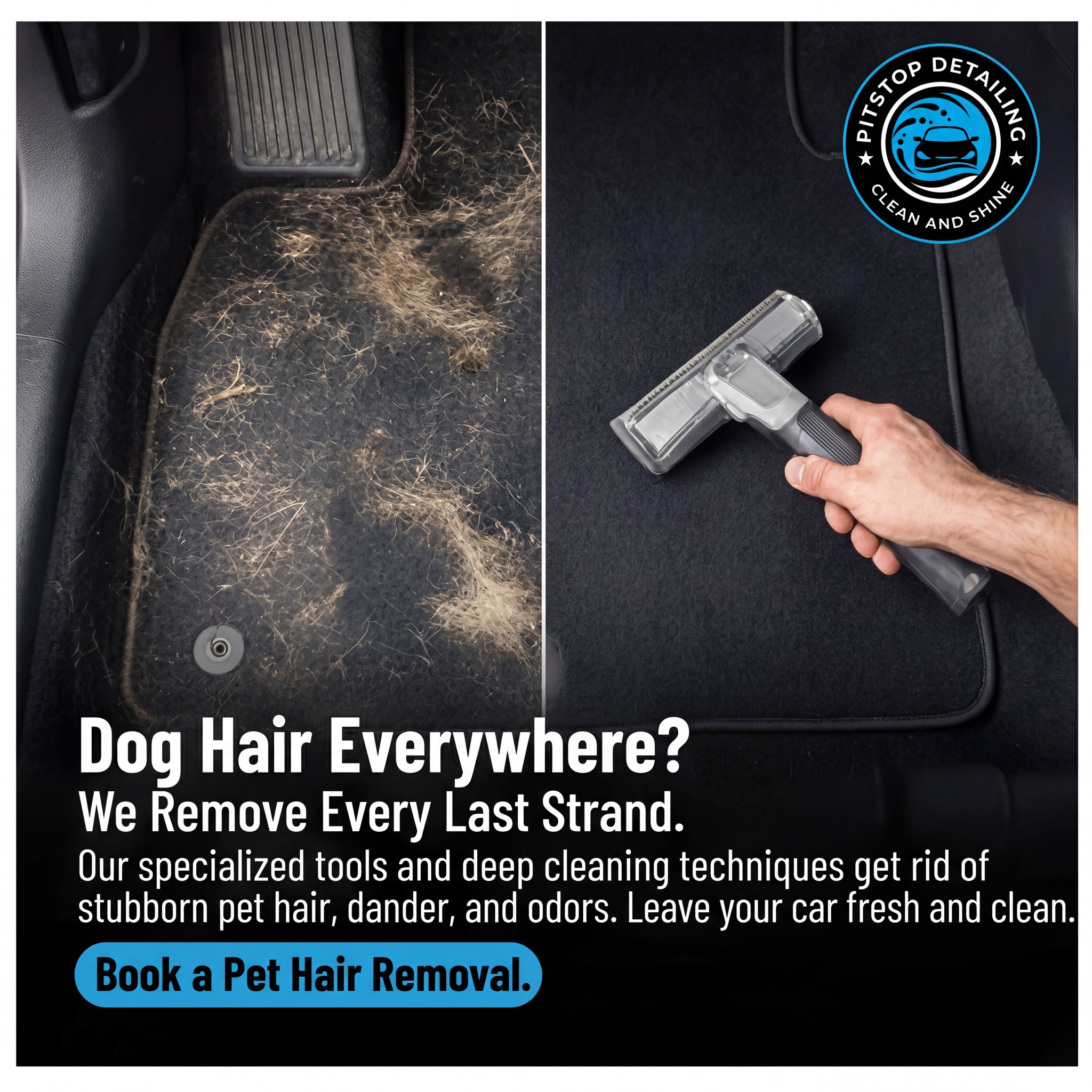 Pitstop Car Detailing Facebook ad: Mobile Car Detailing