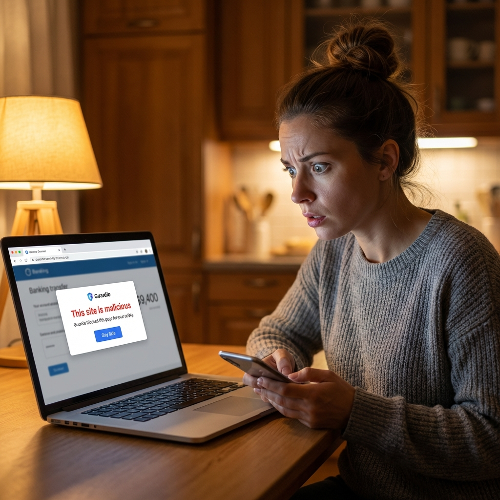 Your AI ScamGuard Facebook ad