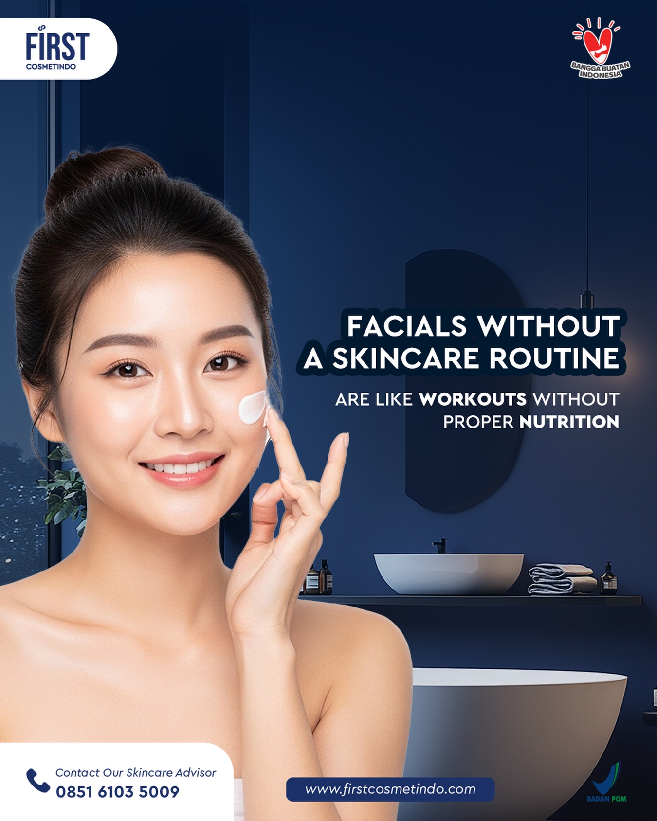 Maklon Kosmetik - First Cosmetindo Facebook ad
