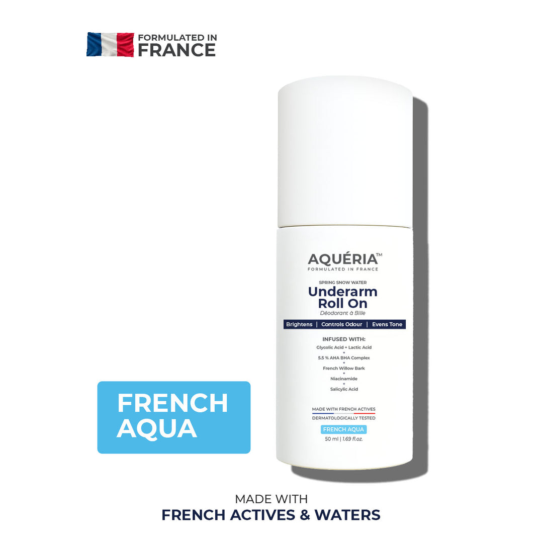 Aqueria.Global Facebook ad: Breakouts, excess oil and clogged pores?