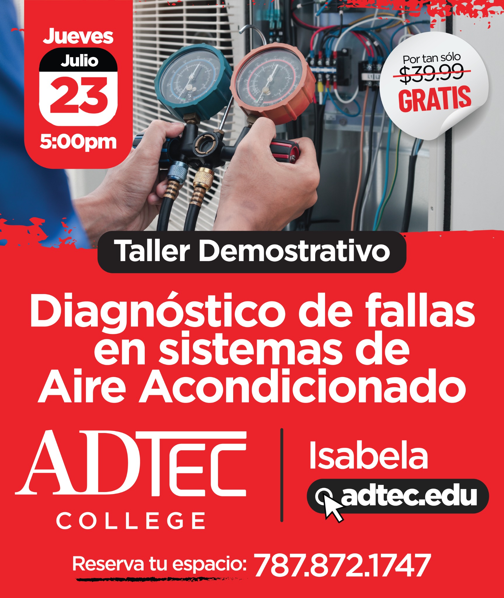 Adtec College Facebook ad