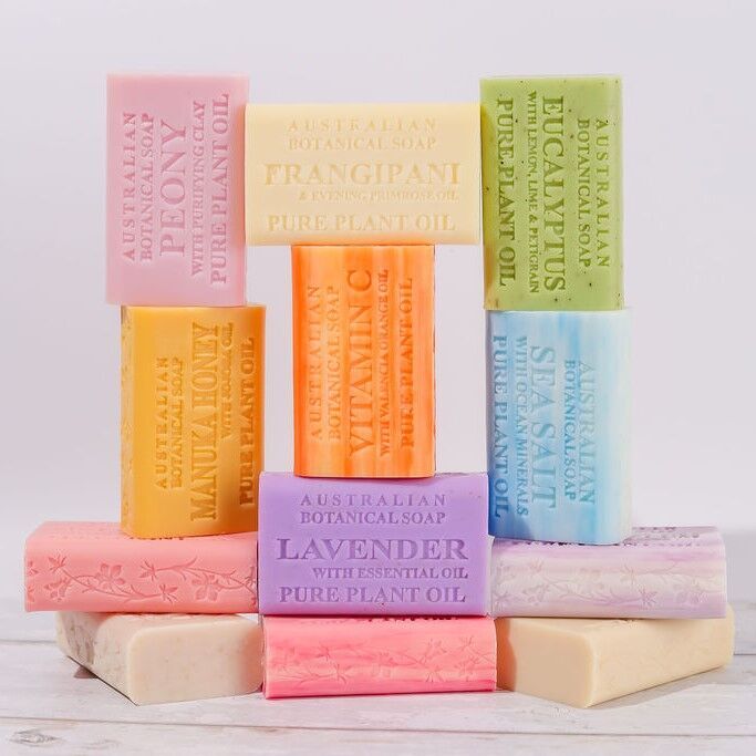 Australian Botanical Soap Facebook ad: Premium, Natural Soap Bars - 25+ Unique Fragrances