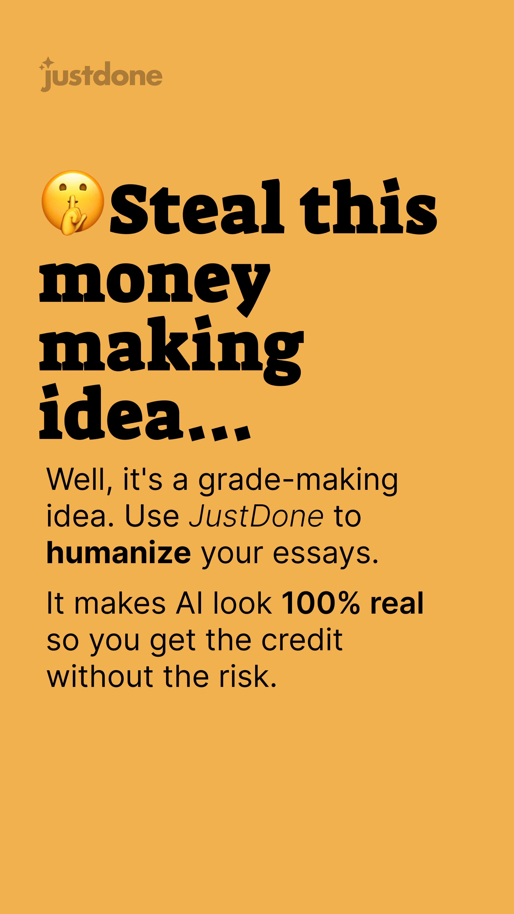 JustDone Facebook ad