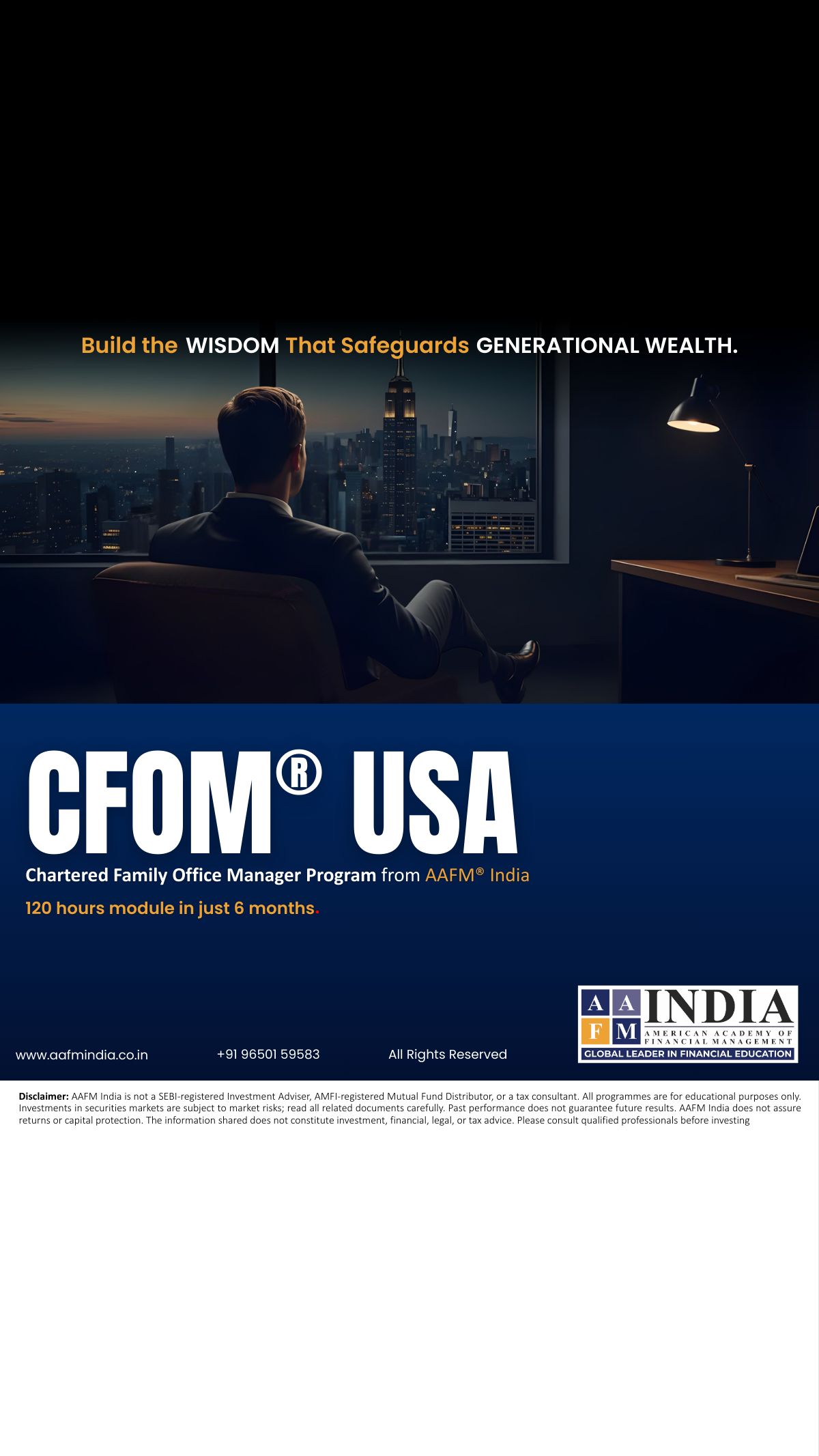 AAFM India Facebook ad