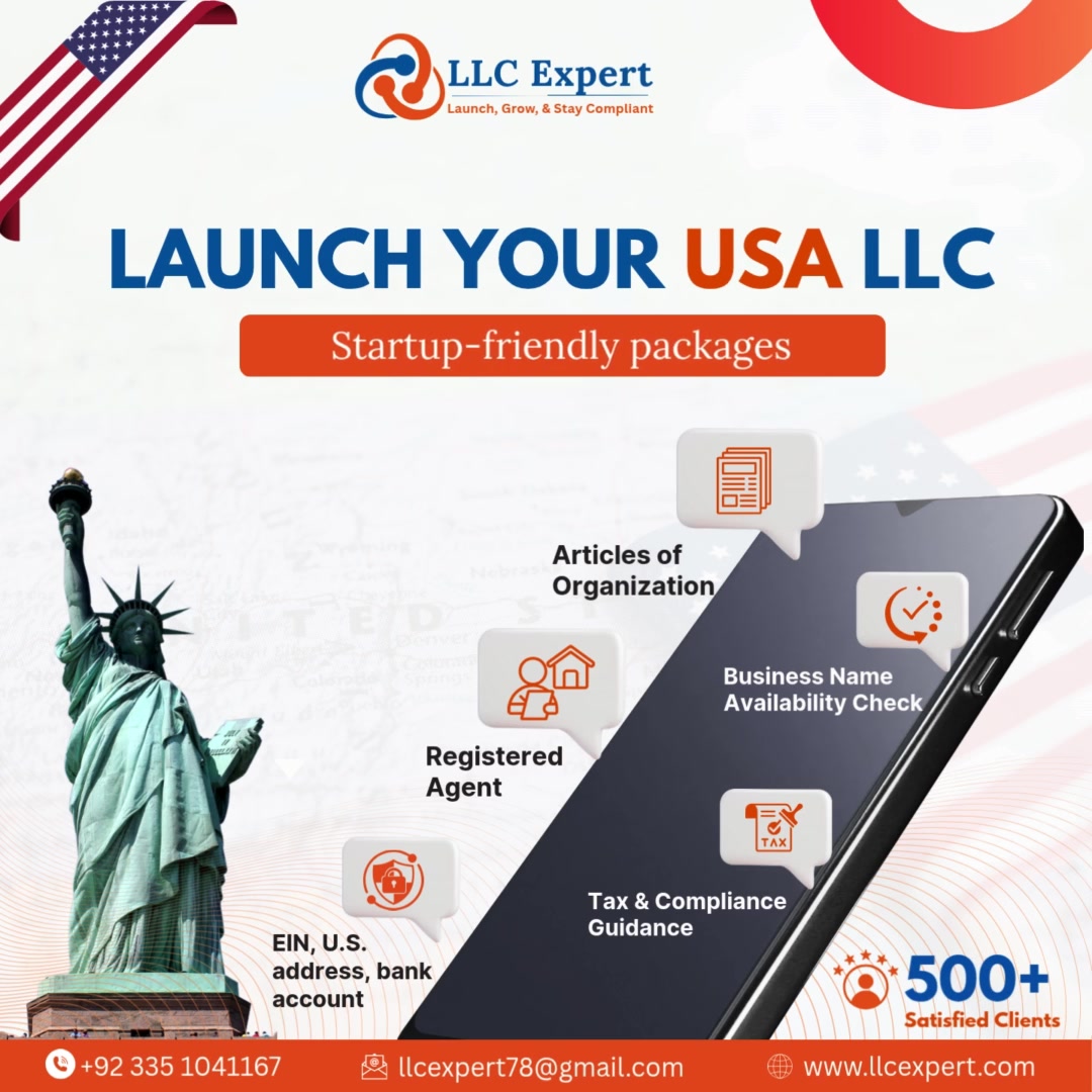 LLCExpert Facebook ad: US LLC Formation in Just $129