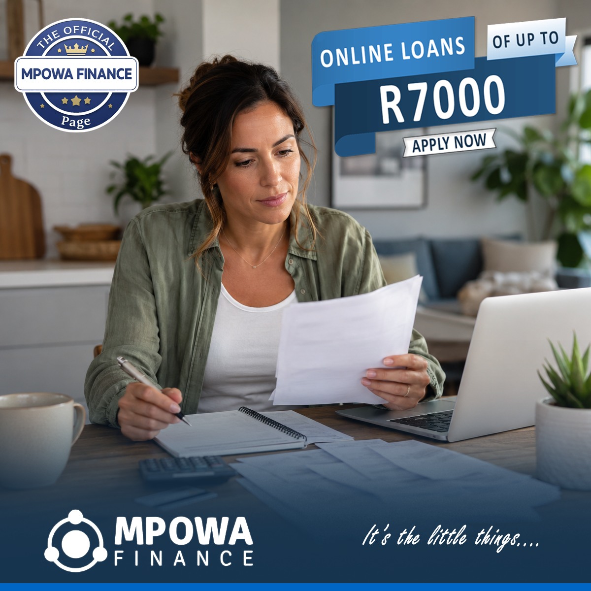 Mpowa Finance SA Facebook ad: Online Cash Loans