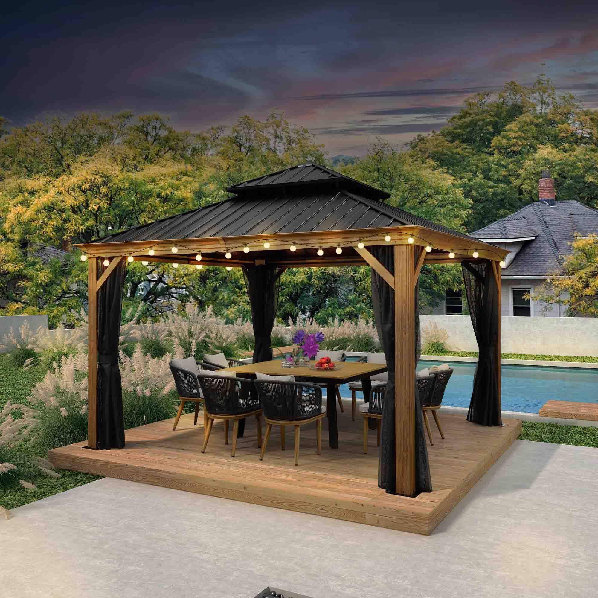 PURPLE LEAF Facebook ad: Experience the beauty of real wood with none…