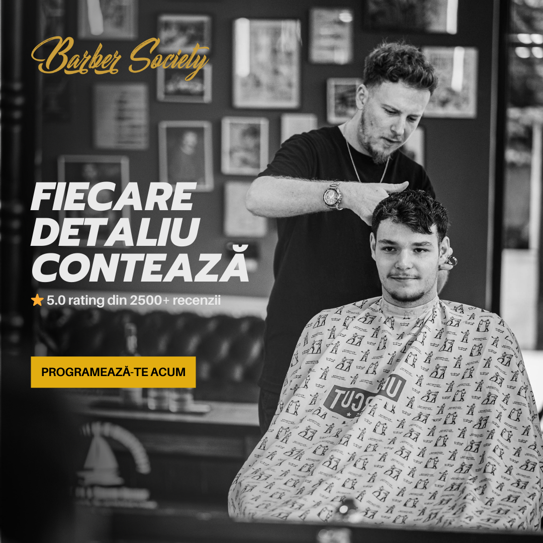 Barber Society Facebook ad from Feb 10, 2026