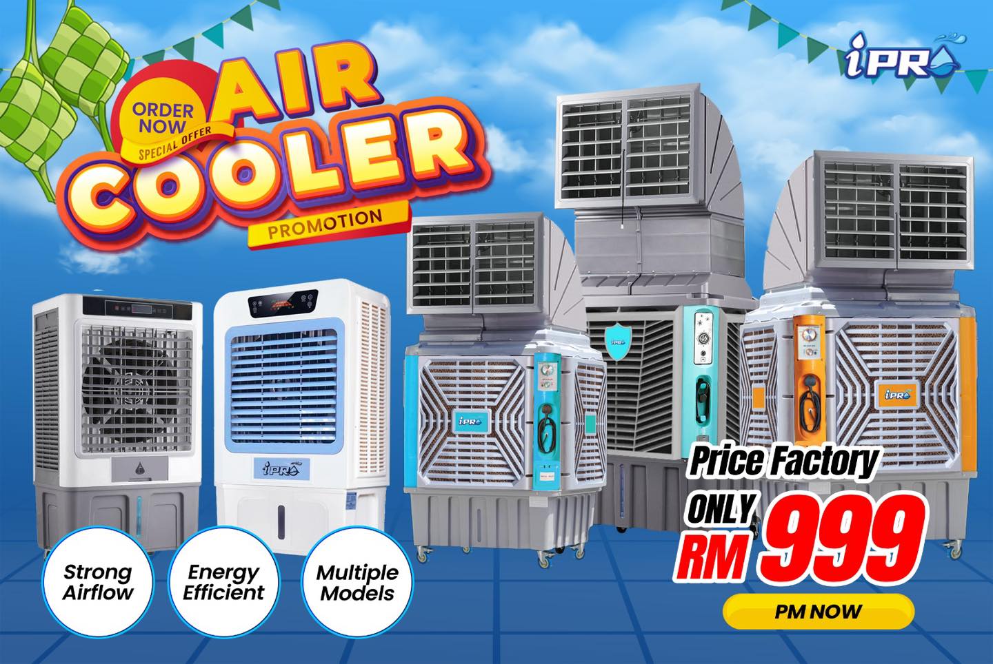 IPRO Specialist Water Filter & Air Cooler Facebook ad: Is the Heat Affecting Your Mood and Business?