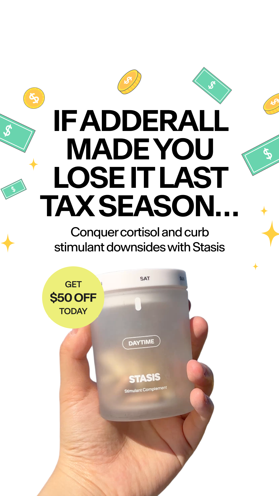 Stasis Facebook ad