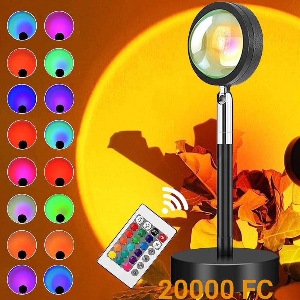 Brainner business Facebook ad: SUNSET LAMP, Effet coucher de soleil magique