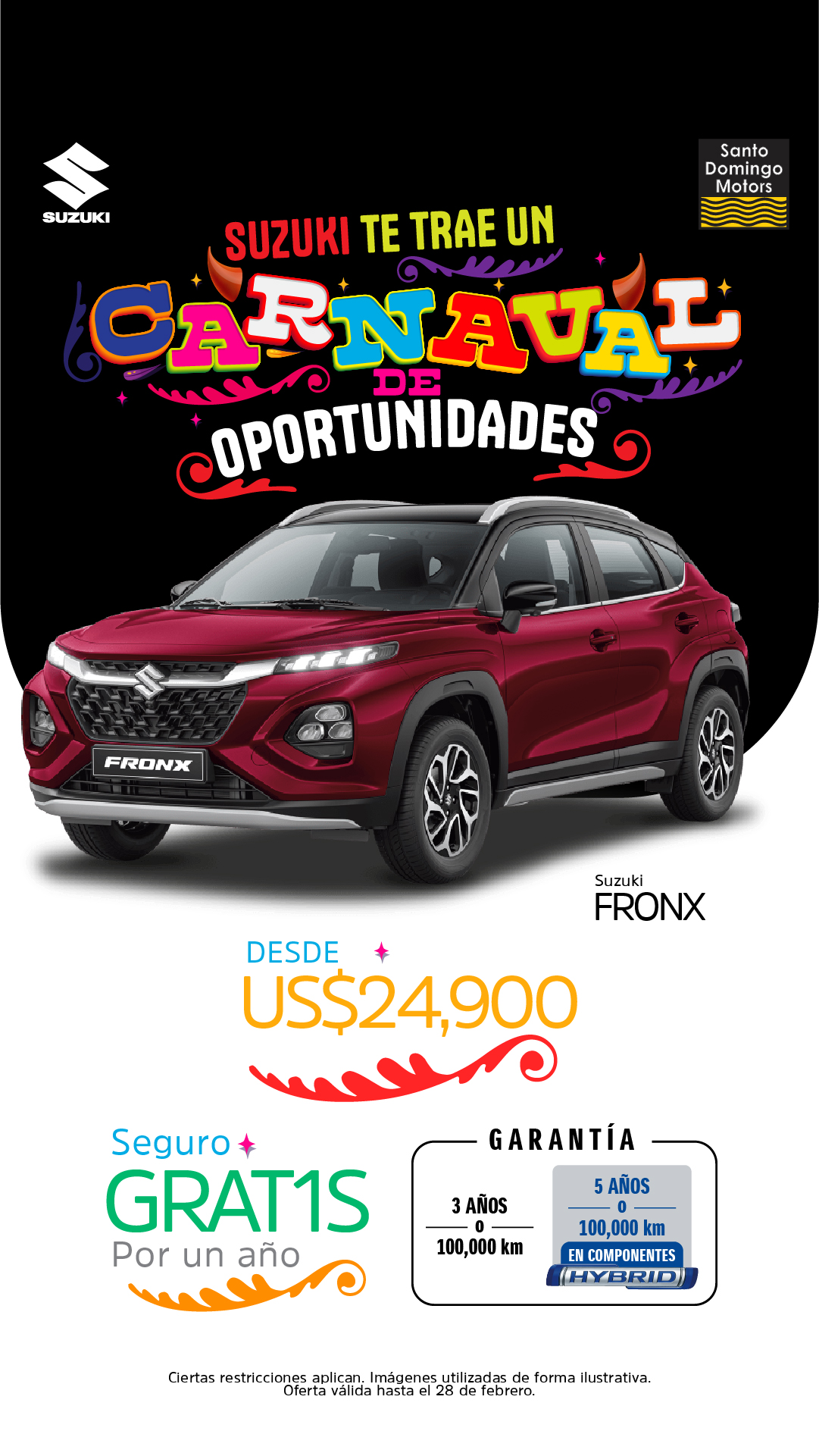 Santo Domingo Motors Facebook ad from Feb 13, 2026