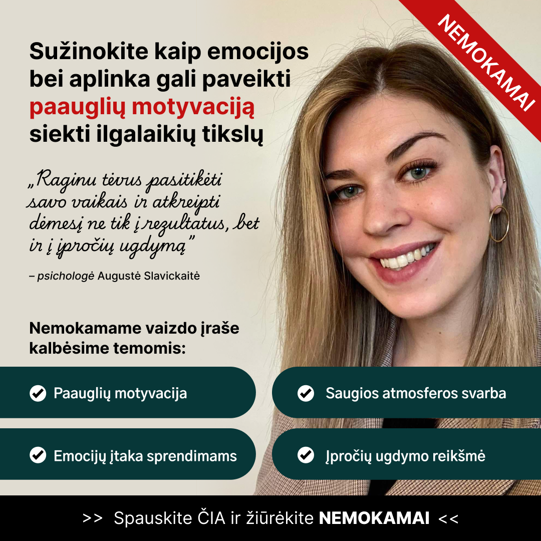 Psichologė Augustė Facebook ad