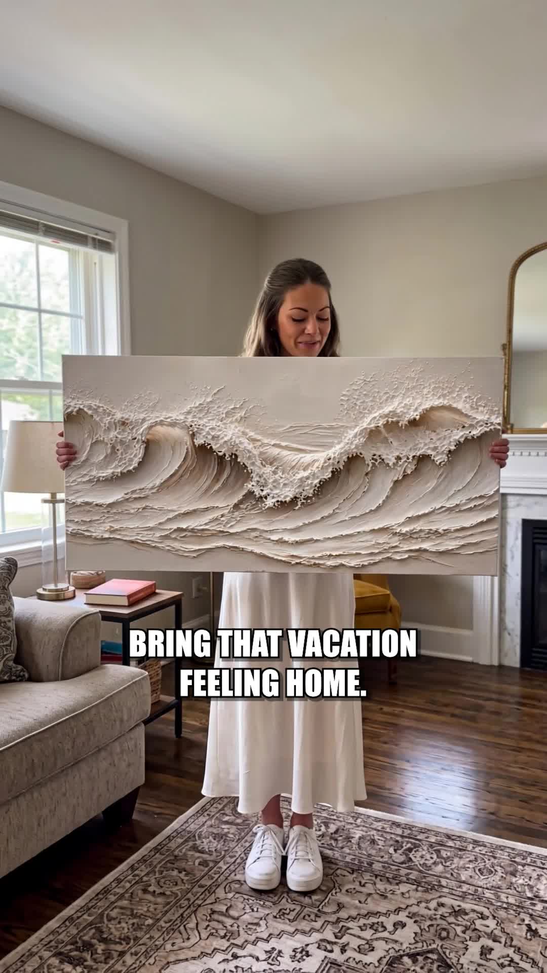 Tailored Canvases - Personalized Art Facebook ad: Coastal Wave | Made in the USA | Ships Fast