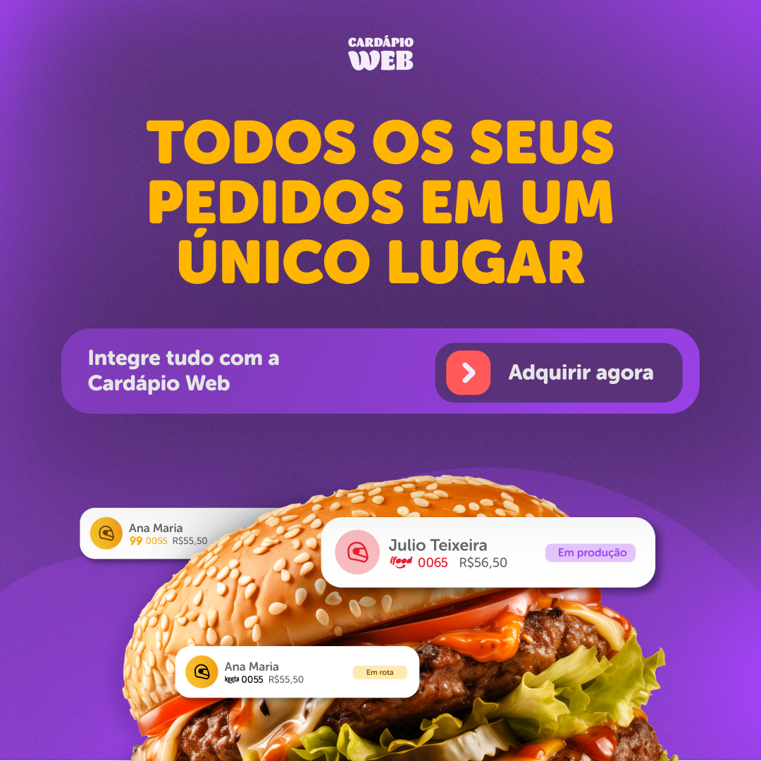 Cardápio Web Facebook ad