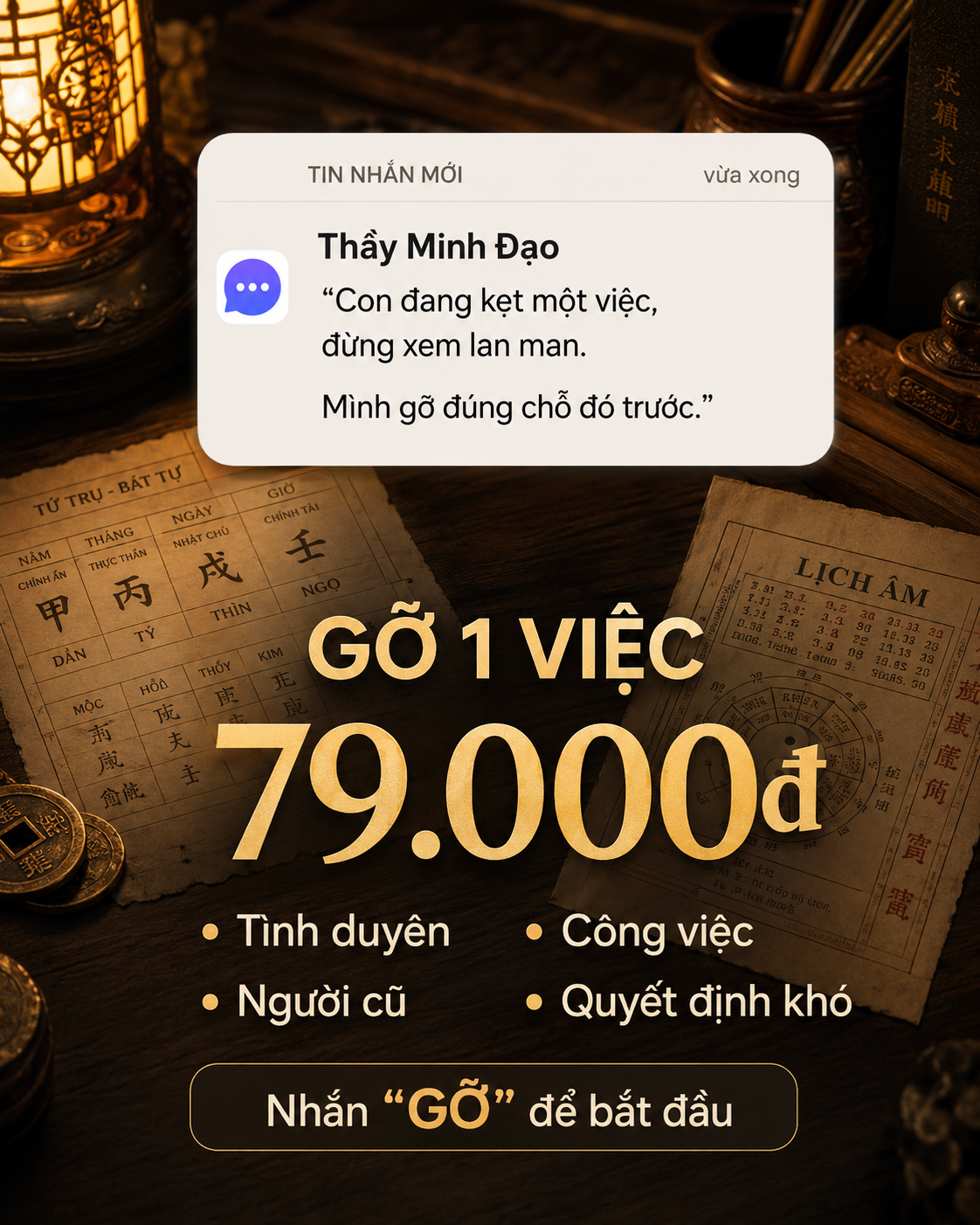 Tử vi Lâm Trạch Facebook ad from May 17, 2026