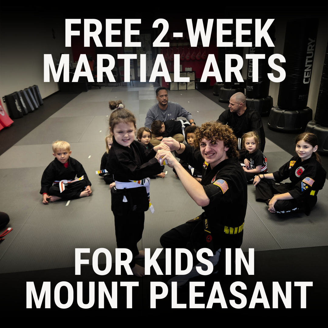 Mount Pleasant Family Martial Arts Facebook ad: 2 Week FREE TRIAL for KIDS