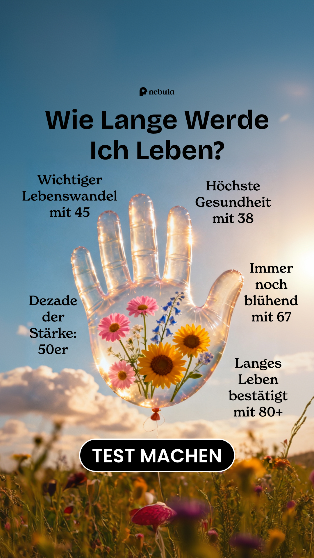 Nebula: Palm Reading Facebook ad