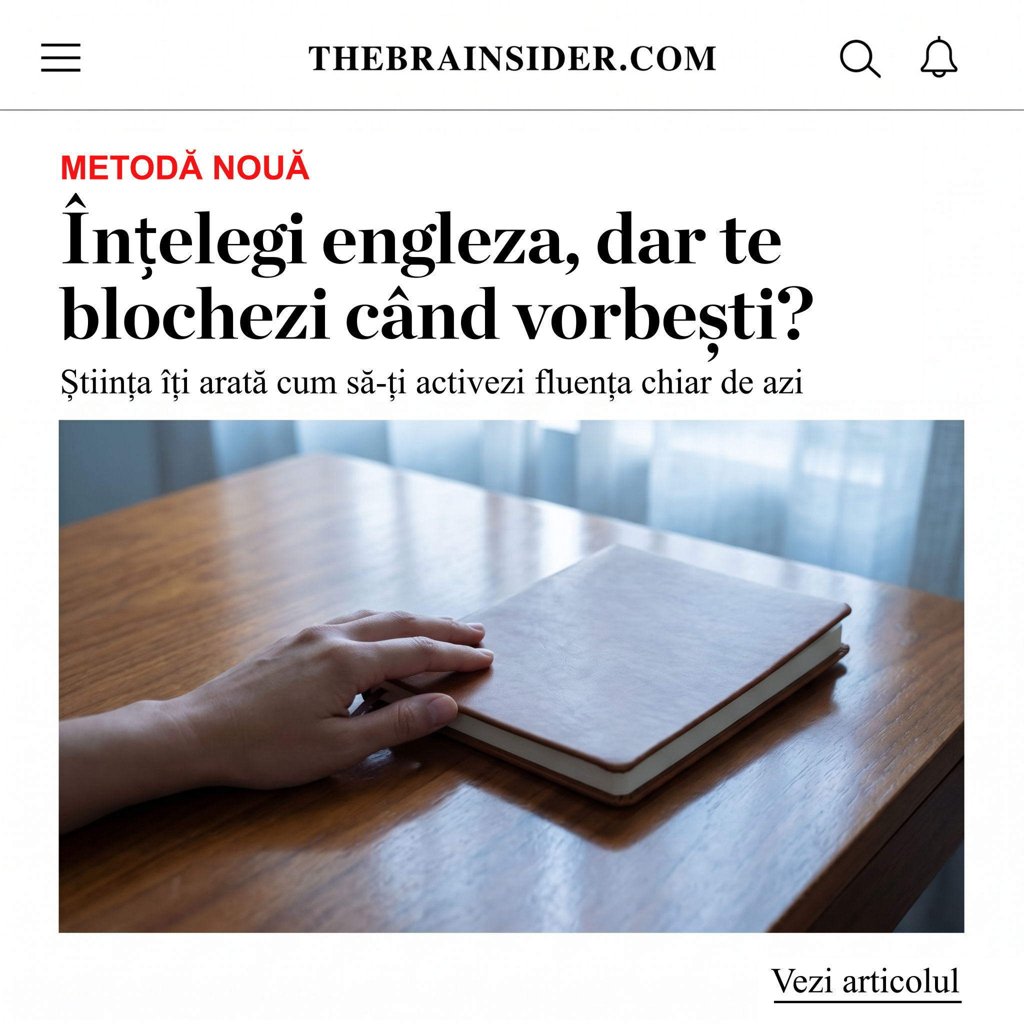 The Brain Insider Facebook ad