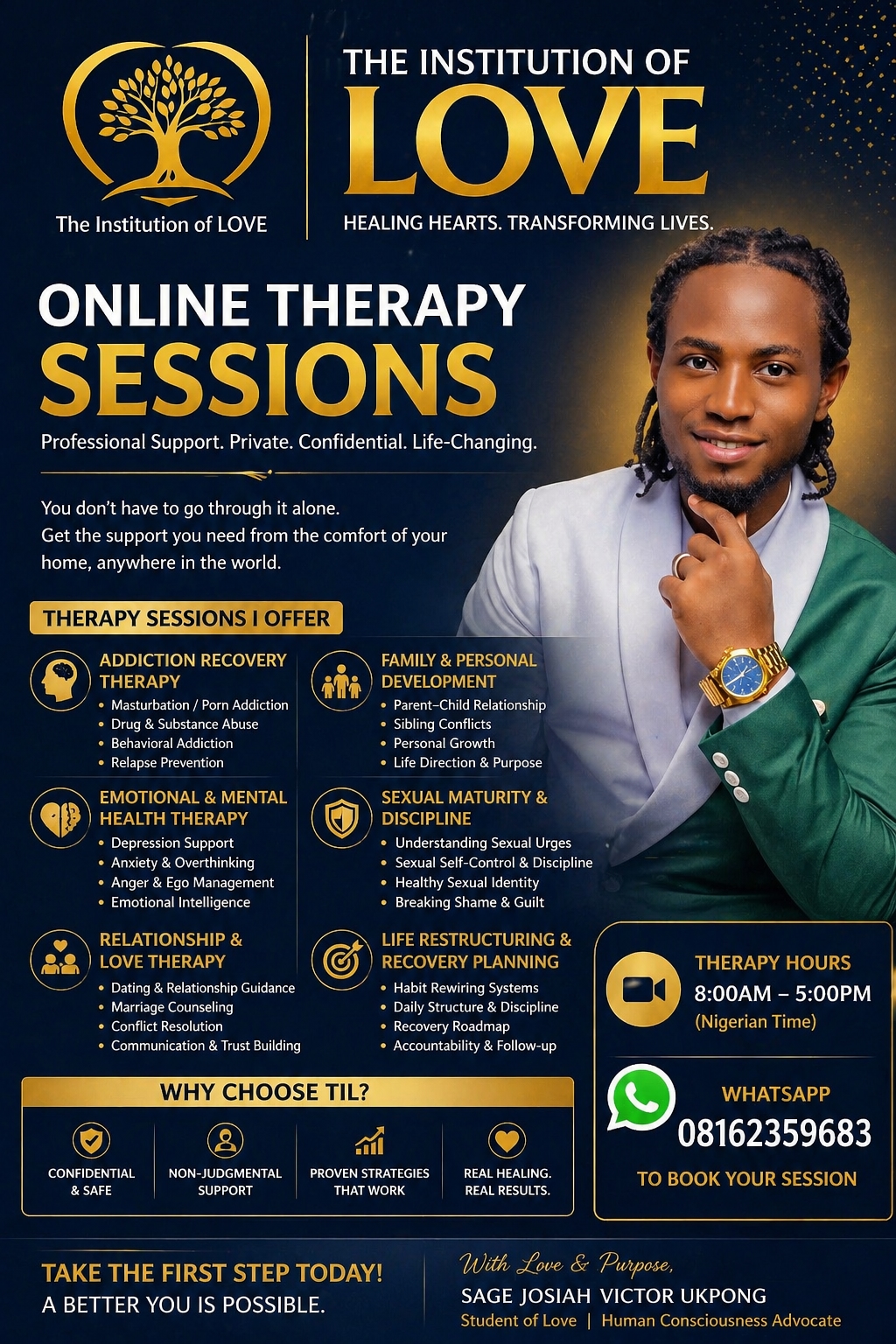 Geospatial world Facebook ad: Be Free from that Depression, help is on…