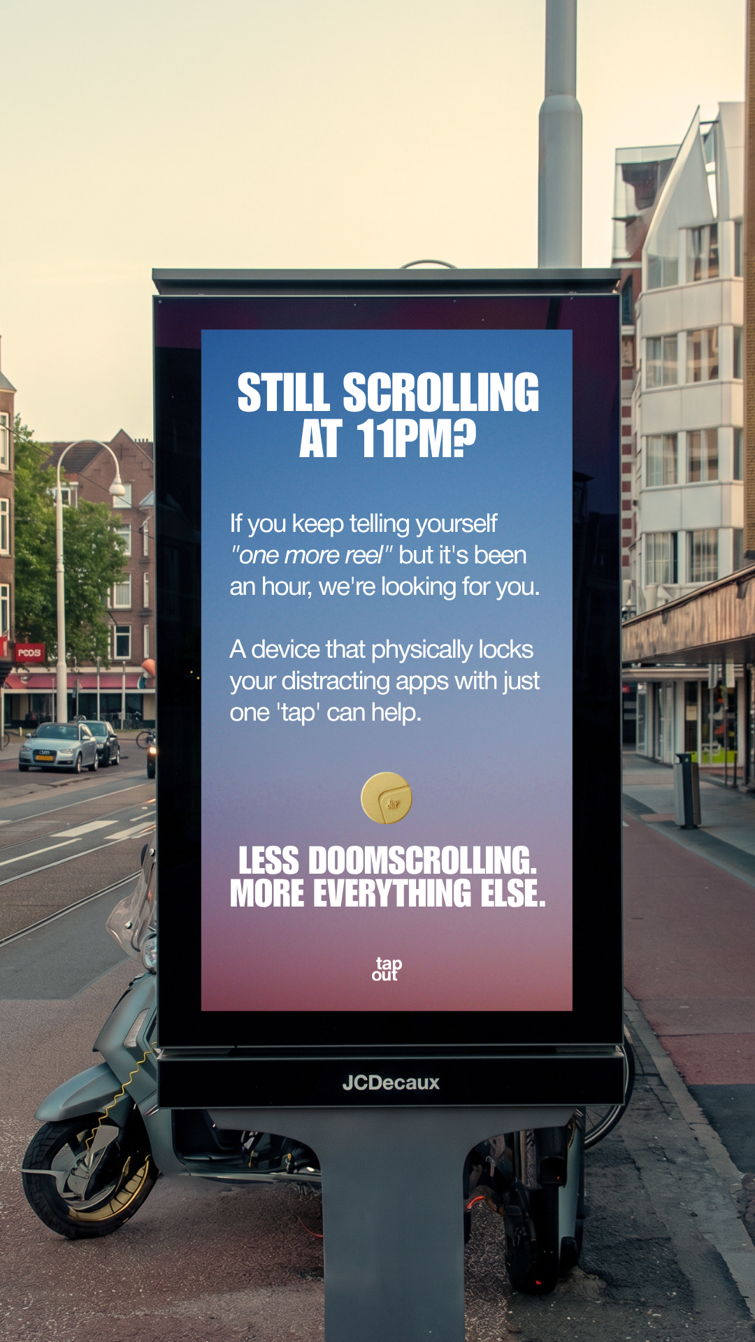 Tap Out Facebook ad