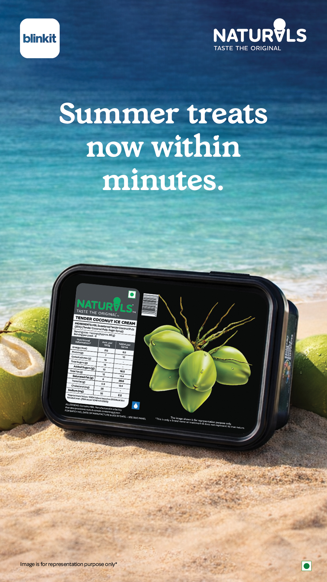 Natural Ice Cream Facebook ad from Apr 3, 2026