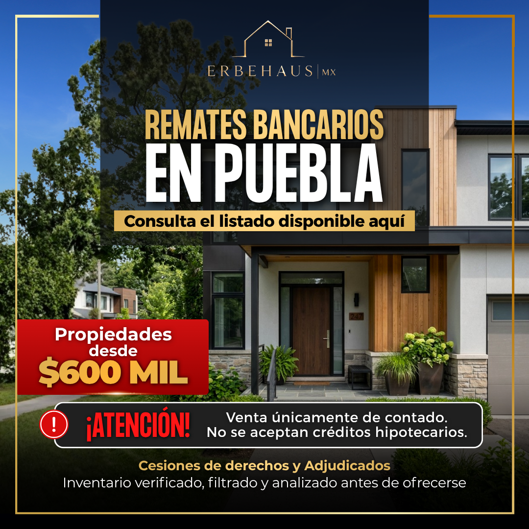 Erbehaus mx Facebook ad: Invierte en remates bancarios