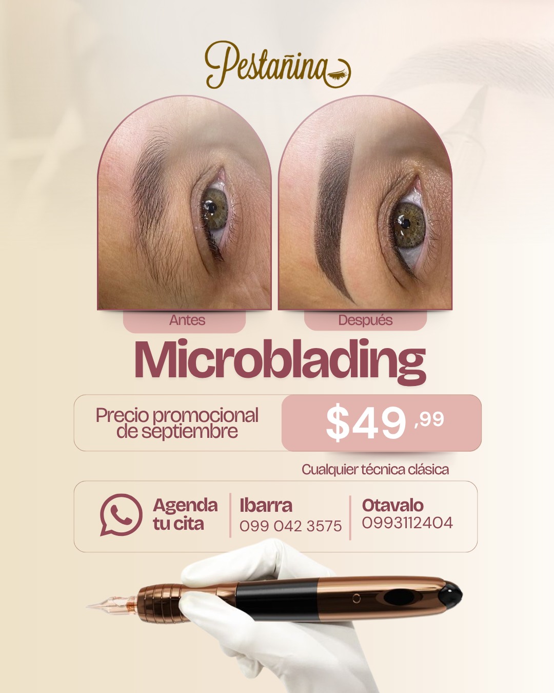 Pestañina Ibarra Facebook ad