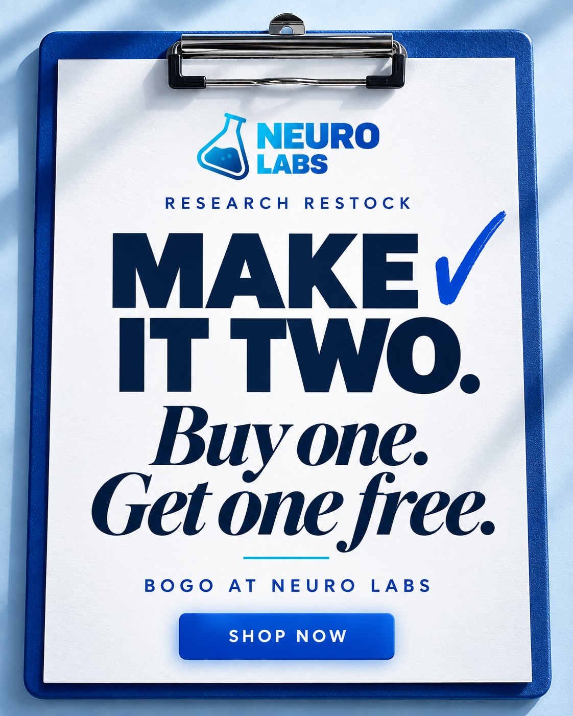 NL Facebook ad: NeuroLabs, Premium Research Peptides | ≥99% COA-Tested USA