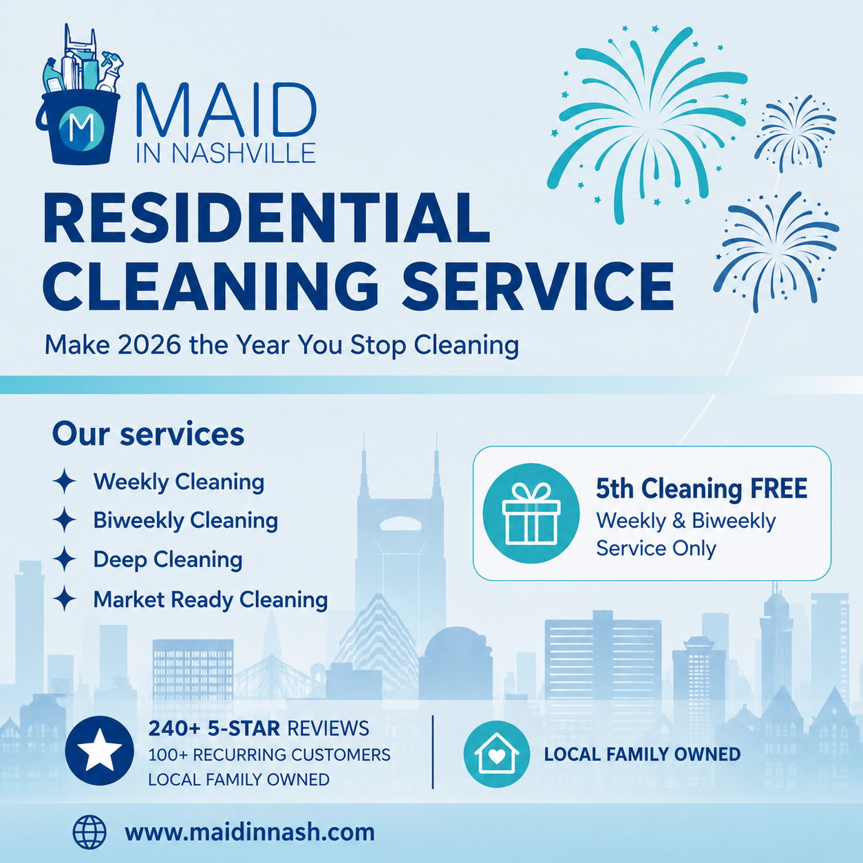 Maid in Nashville Facebook ad