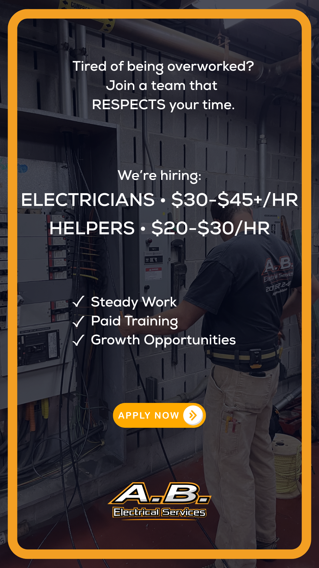 A.B. Electrical Services Facebook ad