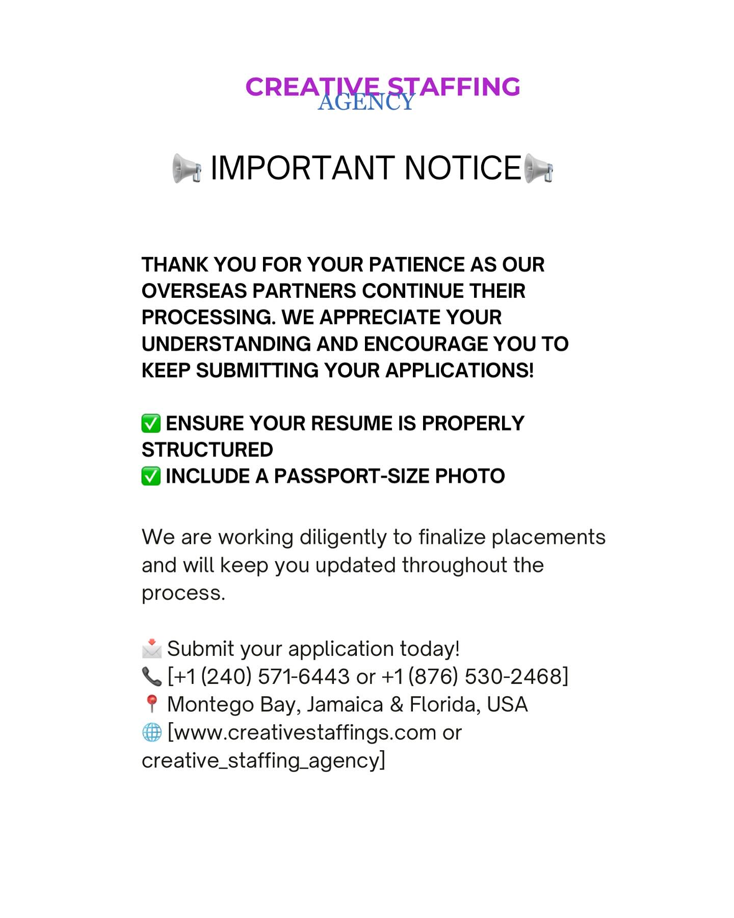 Creative Staffing Agency  Employment  Agency  Locally Facebook ad