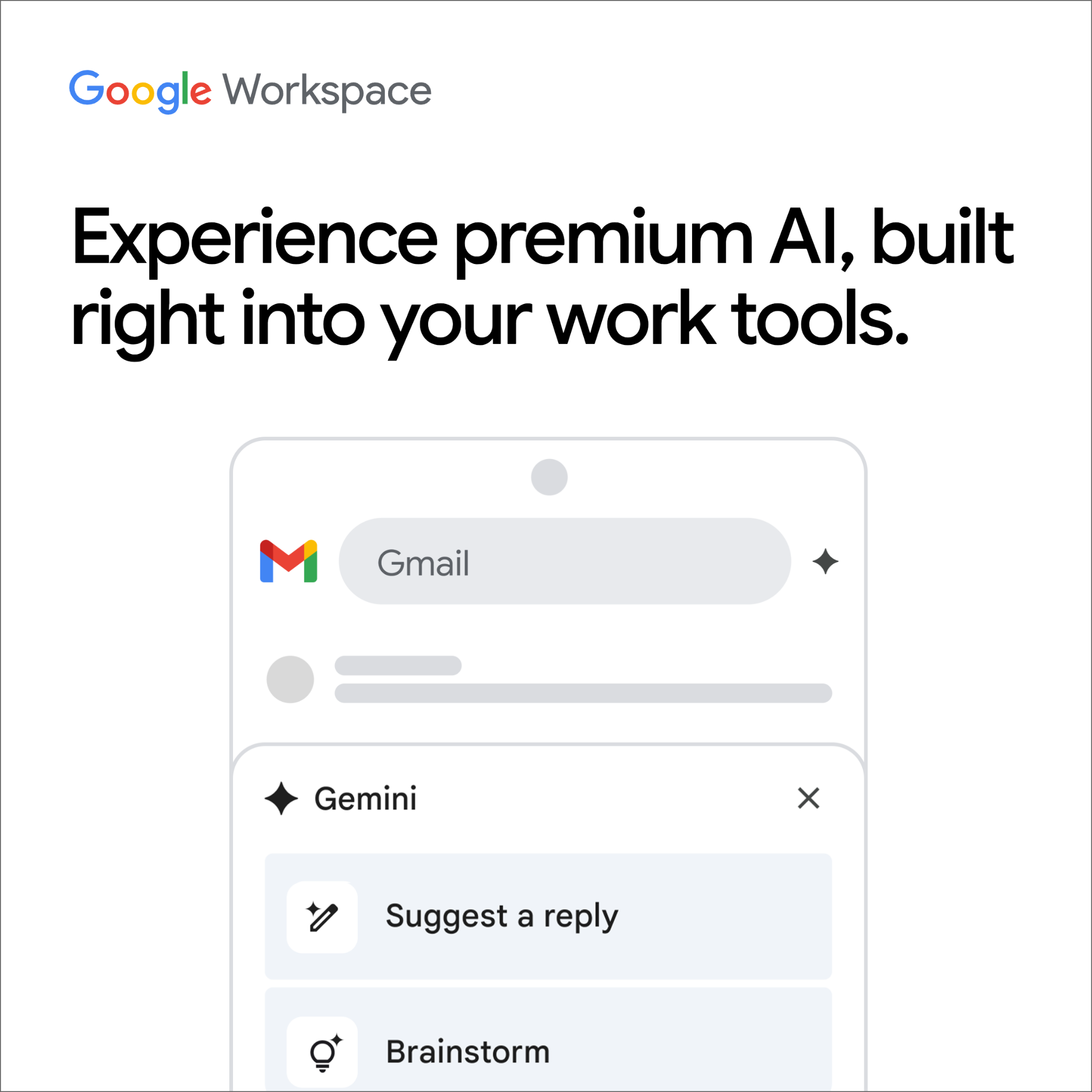 Google Workspace Facebook ad