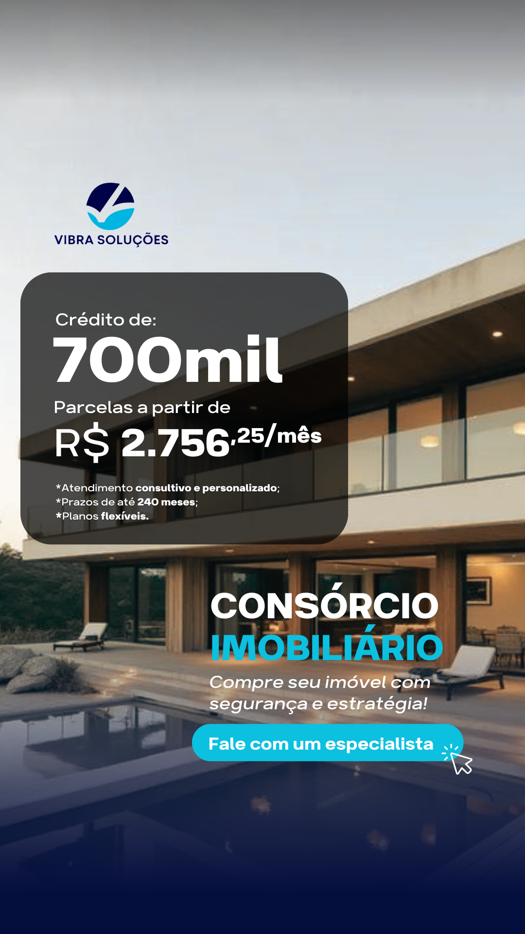 Vibra Soluções Facebook ad from Jul 13, 2026
